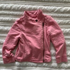 Baby Gap size 2T pink side zipper sweater